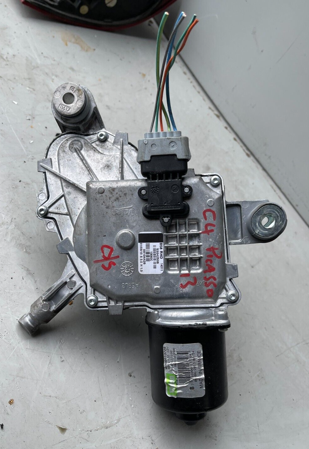 2013 CITROEN C4 PICASSO  FRONT WINDSCREEN WIPER MOTOR 9687622280