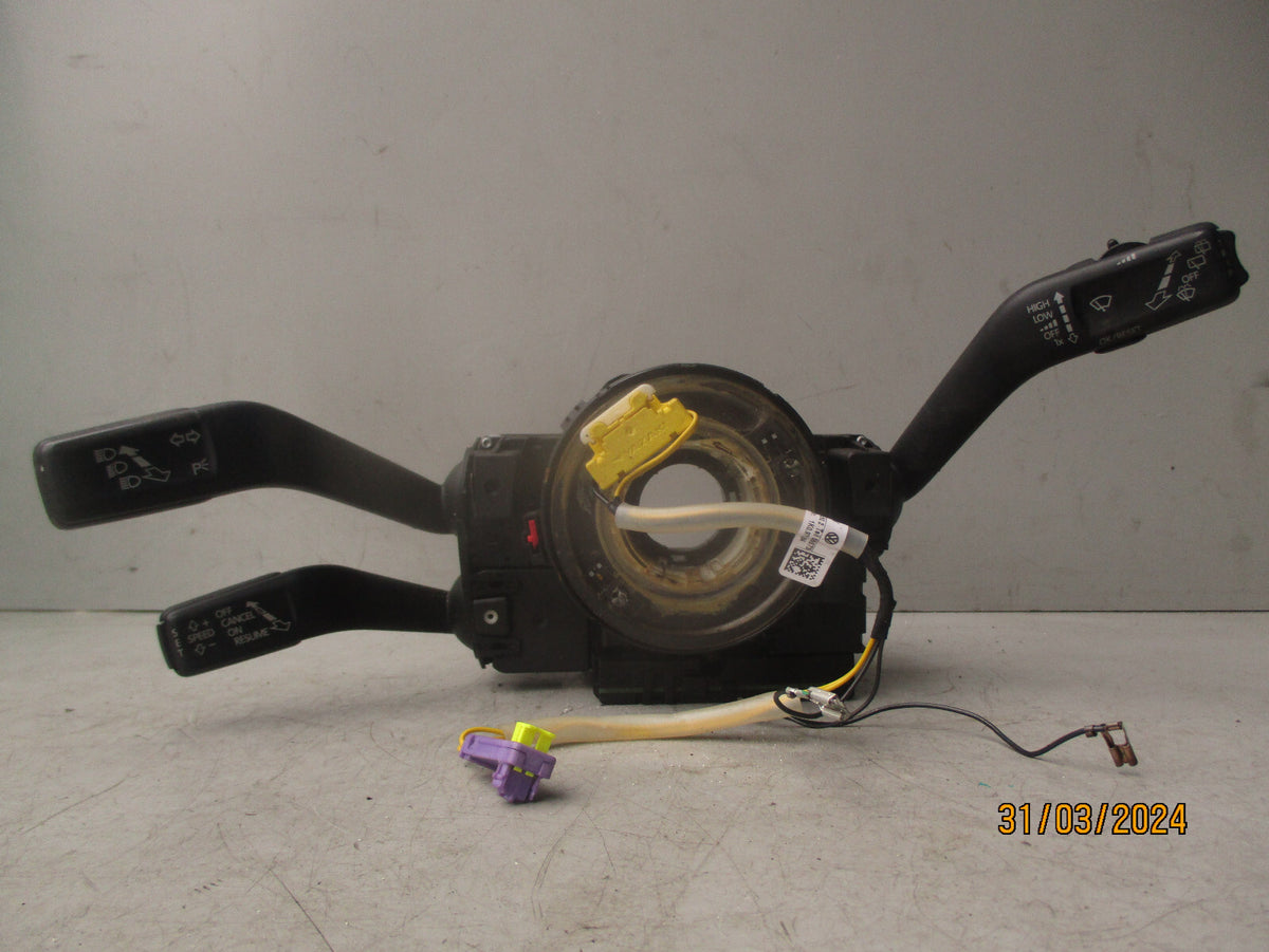 2008 VOLKSWAGEN PASSAT WIPER INDICATOR HEADLIGHT STALK & SQUIB RING 3C0959653B