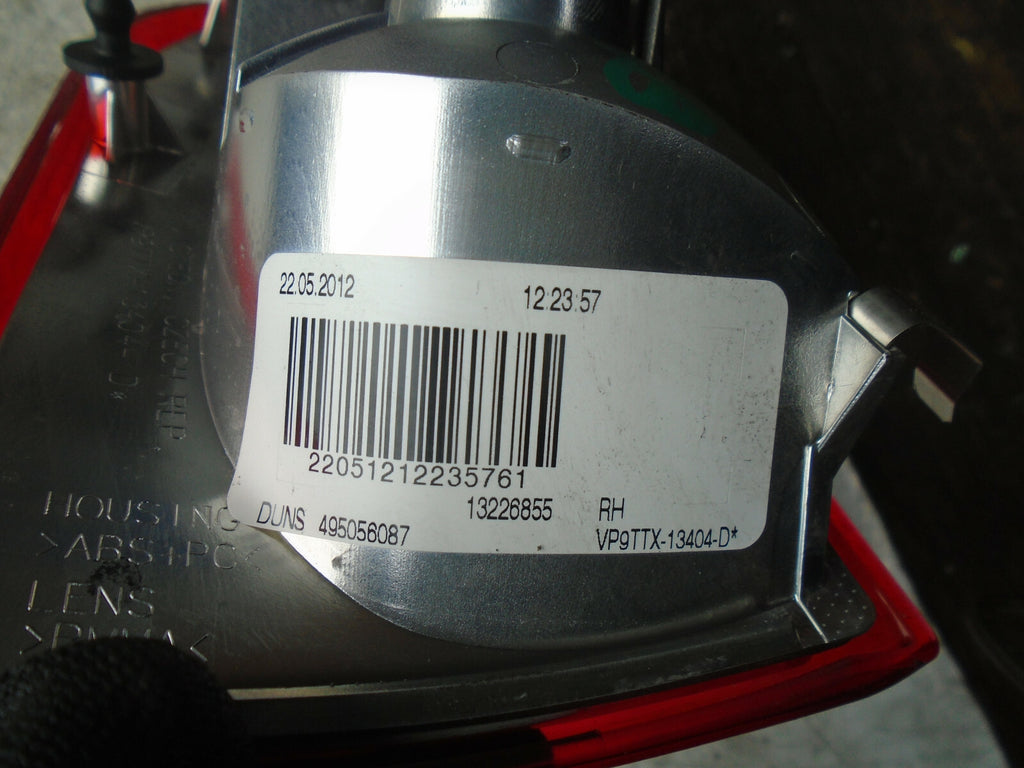 VAUXHALL INSIGNIA MK1 2012 OSR DRIVER SIDE REAR INNER TAIL LIGHT 13226855