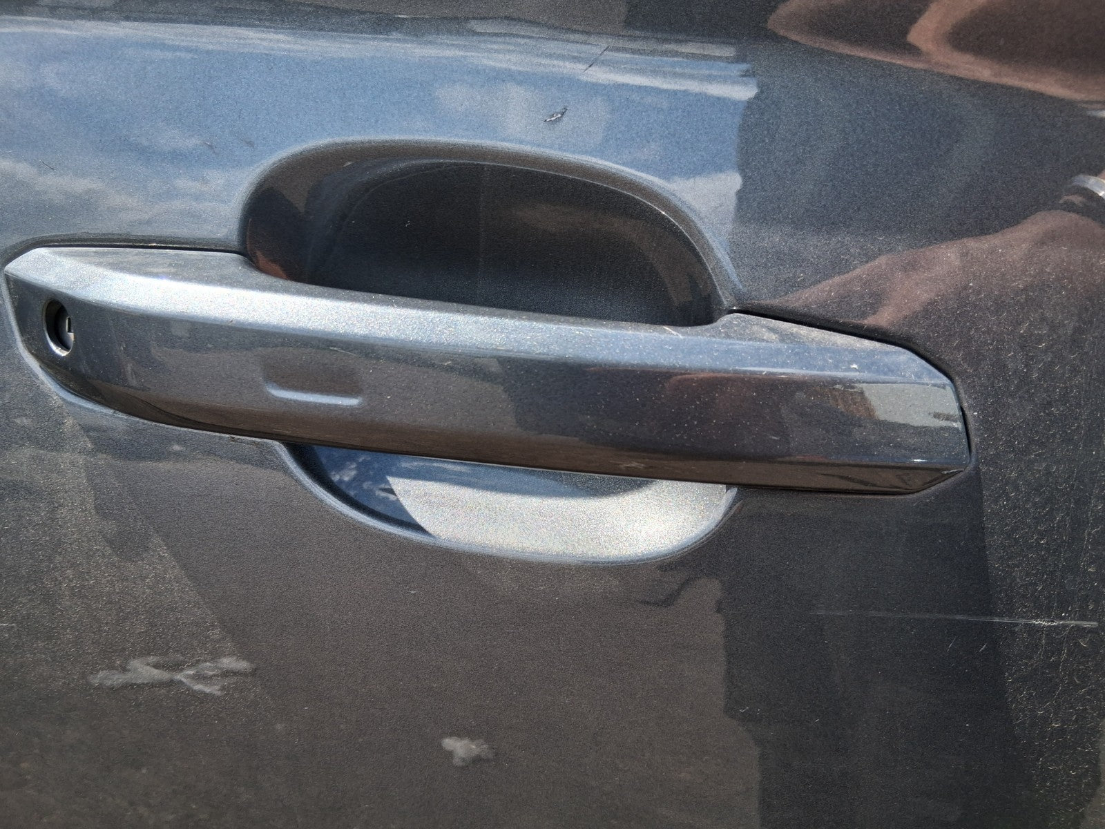 2019 AUDI Q5 ESTATE FY OSF DRIVER SIDE FRONT OUTER DOOR HANDLE MONSOON GREY LX7R