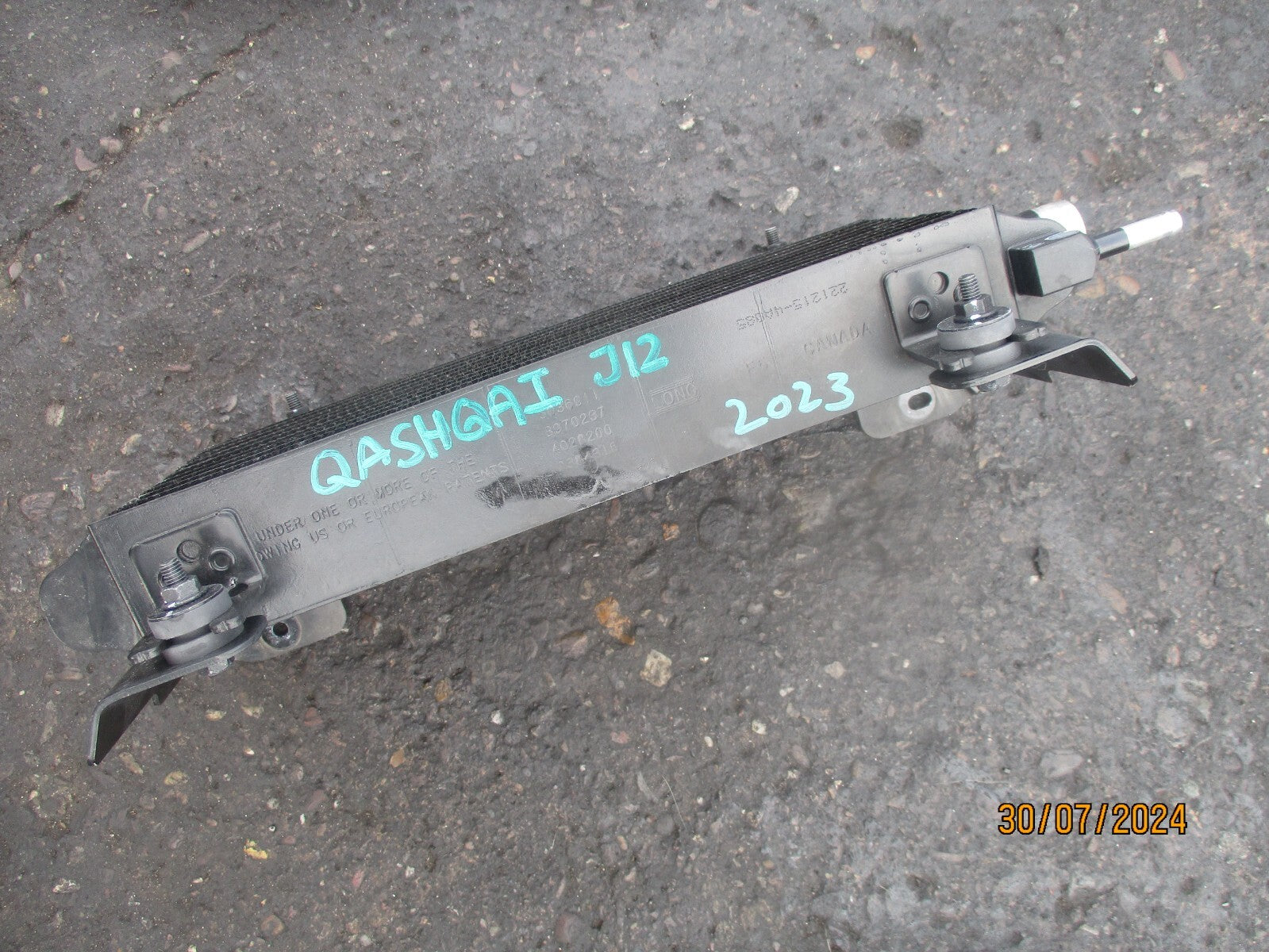 NISSAN QASHQAI J12 2023 1.3 PETROL AUTOMATIC AUTO GEARBOX OIL COOLER 221254A065