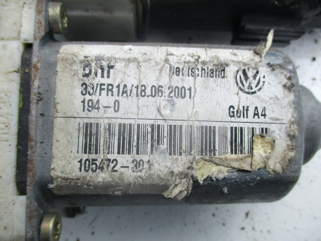 VW VOLKSWAGEN GOLF MK4 BORA NSF PASSENGER SIDE FRONT WINDOW MOTOR 105472 301