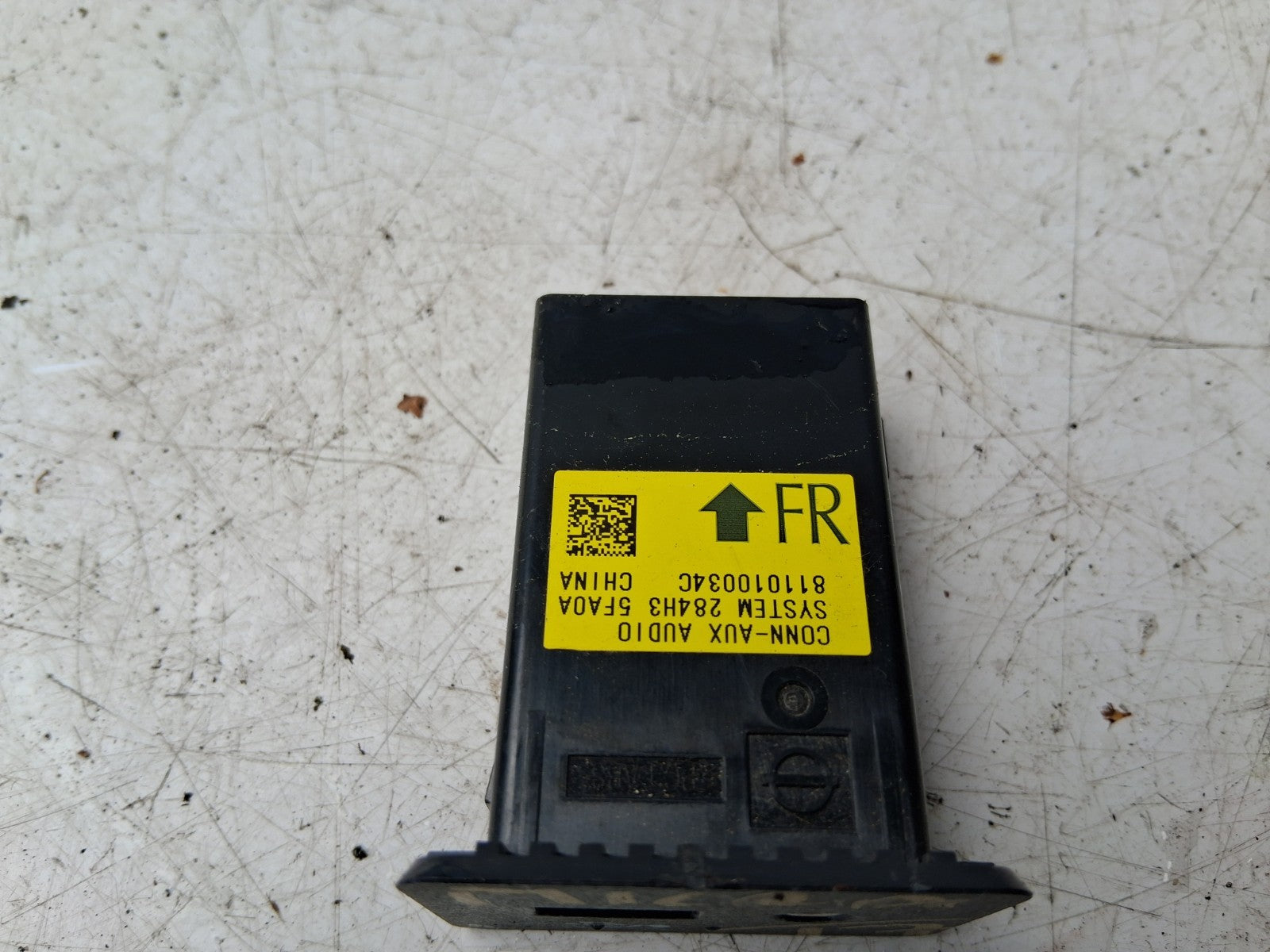 2017 NISSAN MICRA K14 USB AUX IN SOCKET 284H35FA0A