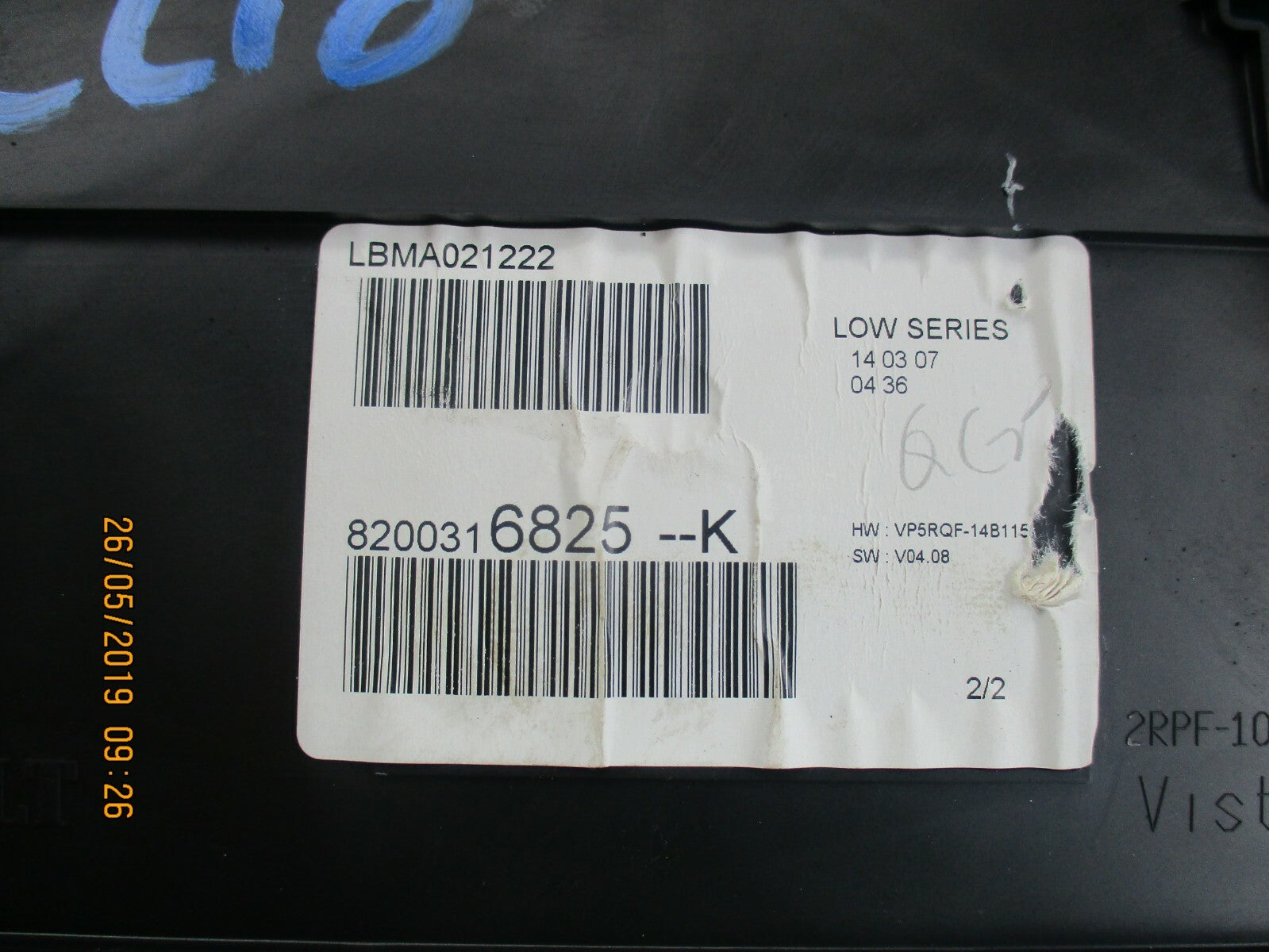 RENAULT CLIO MK3 1.1 CLOCKS SPEEDO INSTRUMENT CLUSTER 8200316825K