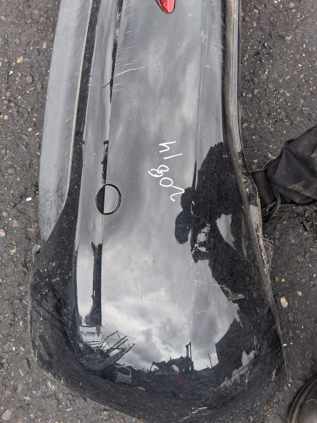 2014 PEUGEOT 208 COMPLETE REAR BUMPER PEARL BLACK KTV
