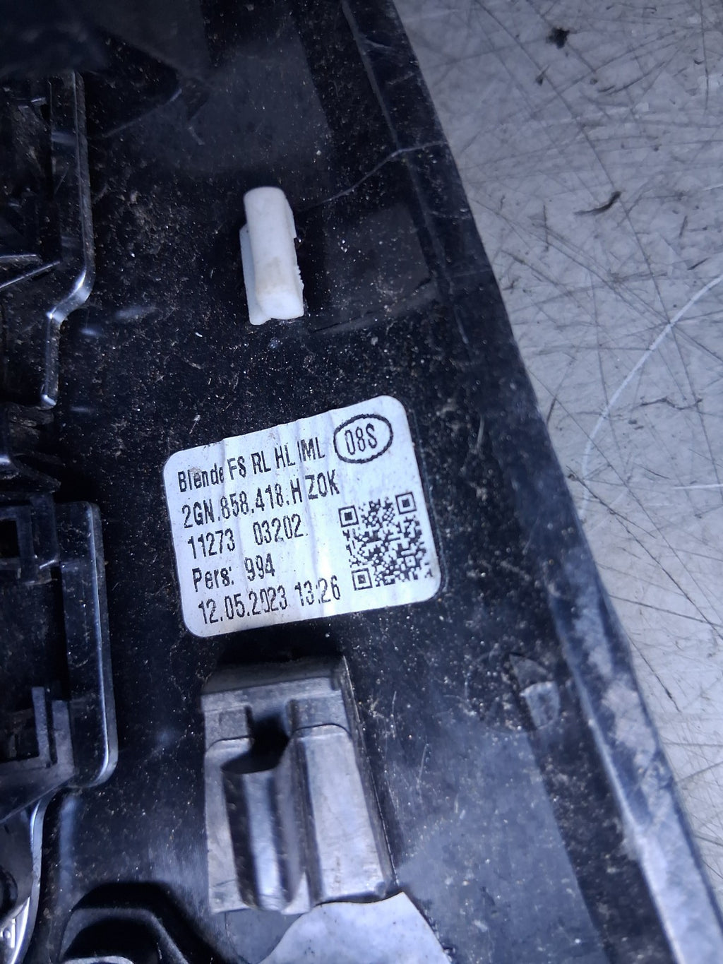 VW VOLKSWAGEN T CROSS 2023 OS DRIVER SIDE AIR VENT & SPEEDOMETER TRIM 2GN858418