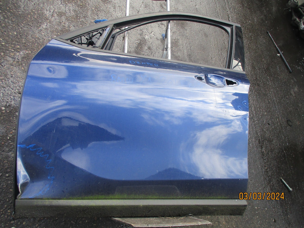 BMW X1 2018 F48 NSF PASSENGER SIDE FRONT BARE DOOR BLUE DENTED