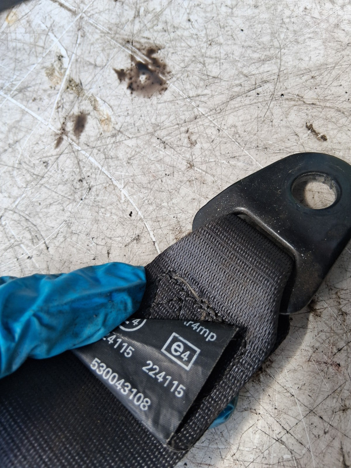 1996 MG F NSF PASSENGER SIDE FRONT RIGHT SEAT BELT 80650700