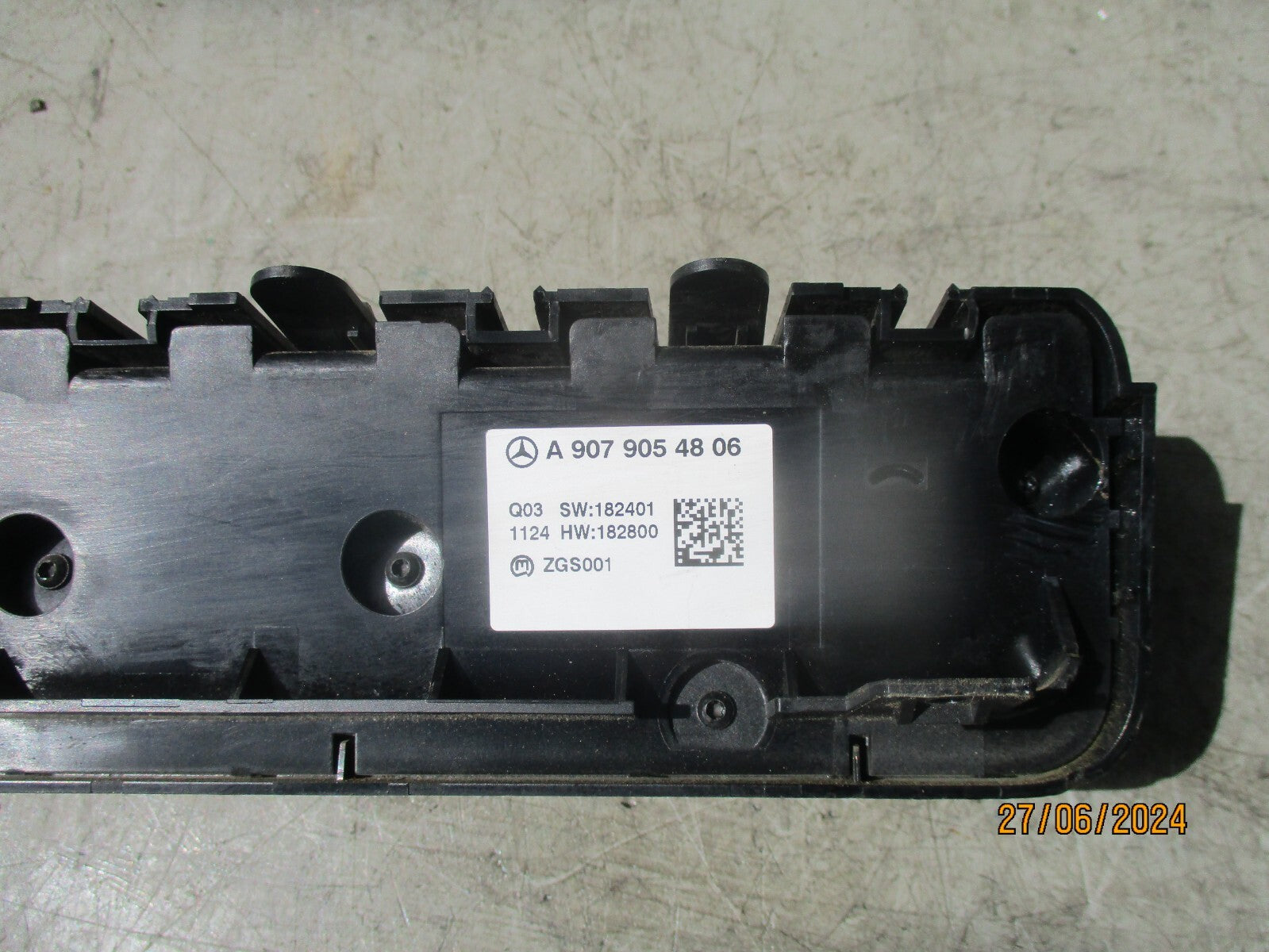 2021 MERCEDES SPRINTER W907 AIR CON HEATER CONTROL PANEL A9079054806
