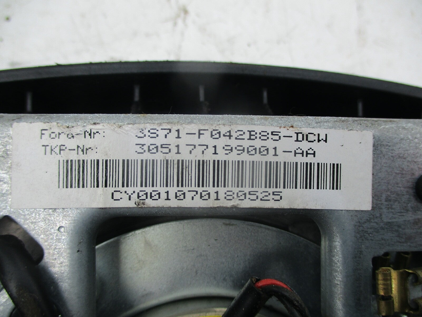 FORD MONDEO 2007 MK3 STEERING WHEEL SAFETY BAG 3S71-F042B85-DCW