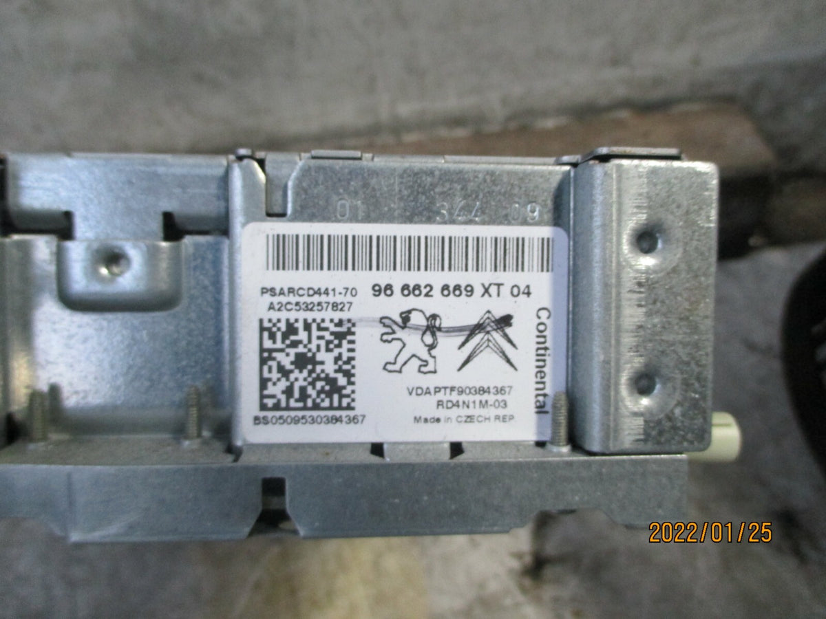 PEUGEOT 207 2008 RADIO CD PLAYER STEREO HEAD UNIT 96662669XT