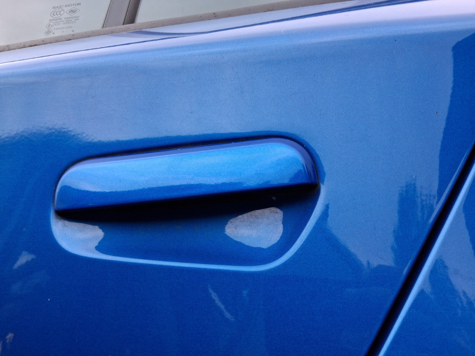 2021 MG 3 MK2 EXCLUSIVE NSR PASSENGER SIDE DOOR HANDLE REGAL MOUNTAIN BLUE 5JSJ