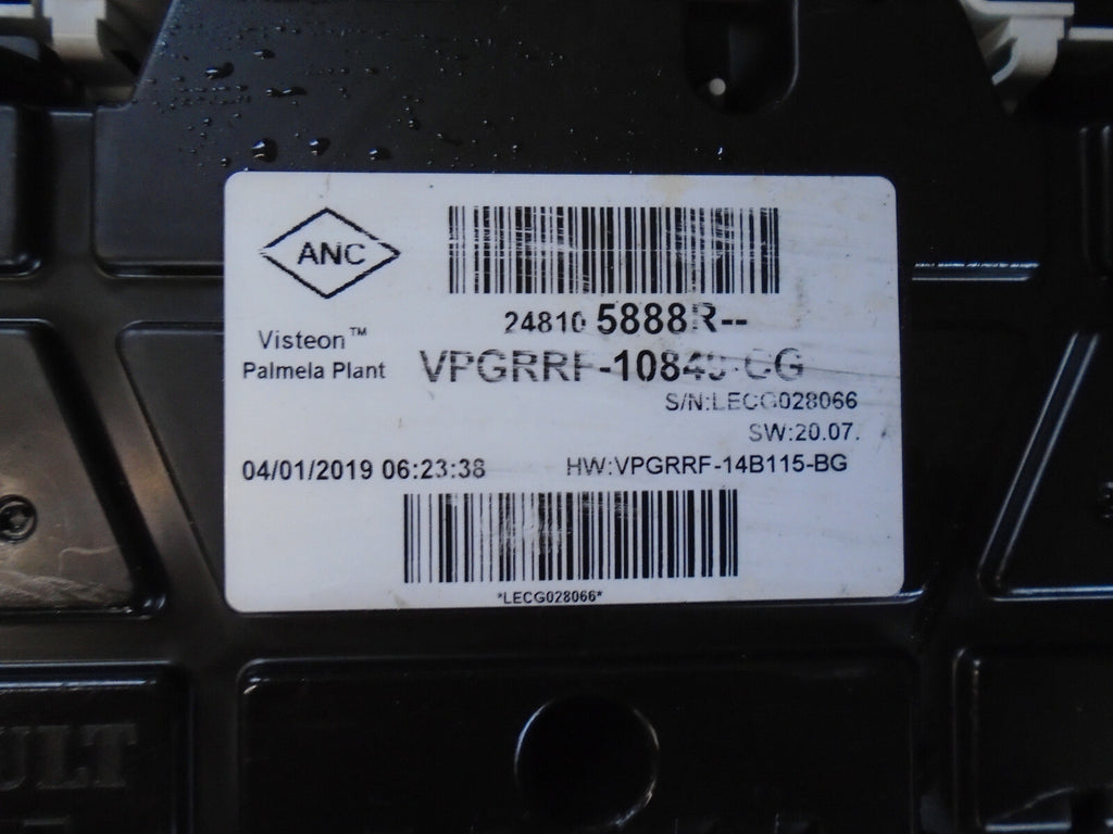 RENAULT CLIO MK4 2019 0.9 PETROL SPEEDOMETER INSTRUMENT CLUSTER 248105888R