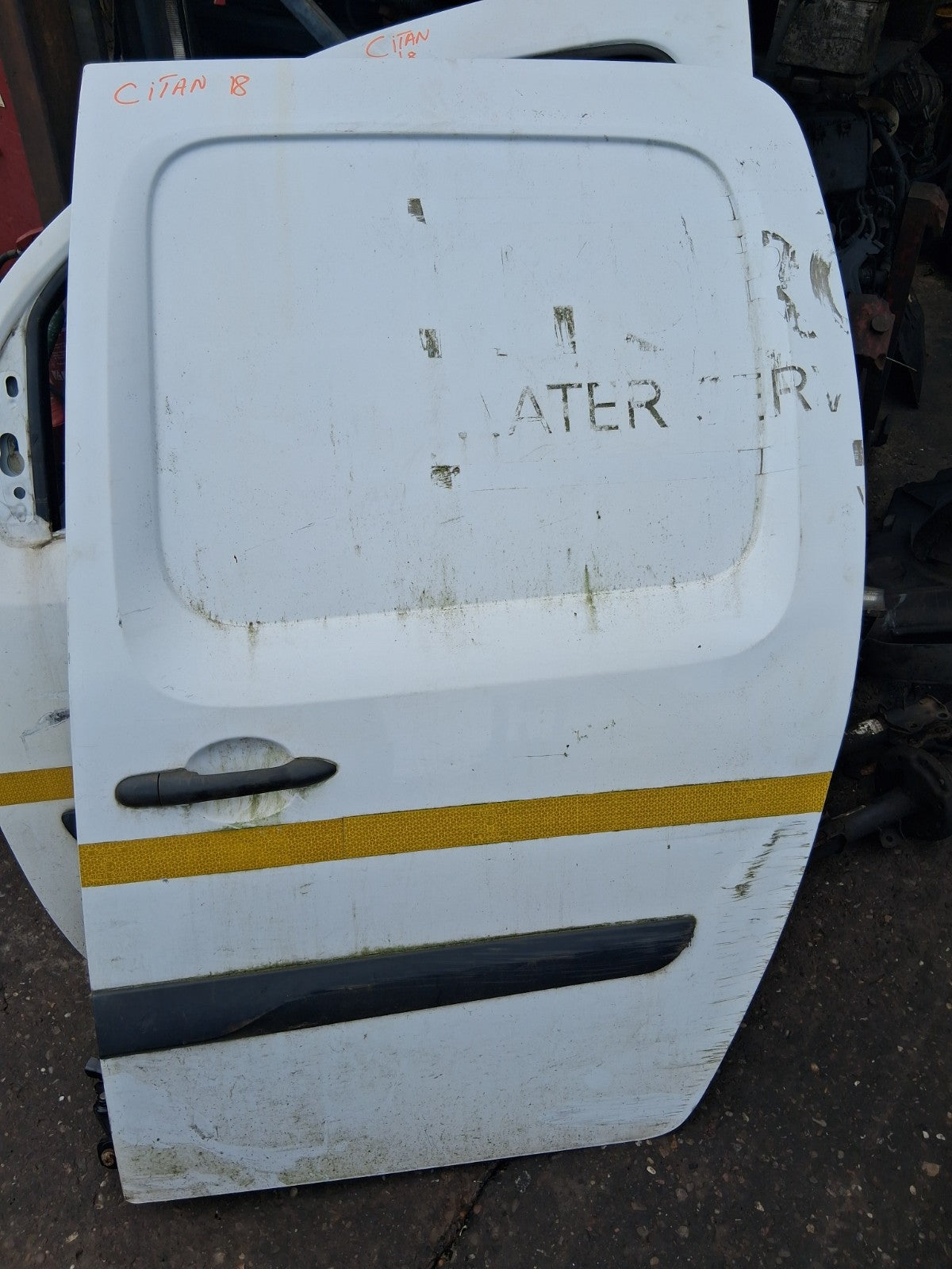2018 MERCEDES-BENZ CITAN W415 NS PASSENGER SIDE SLIDING COMPLETE DOOR WHITE