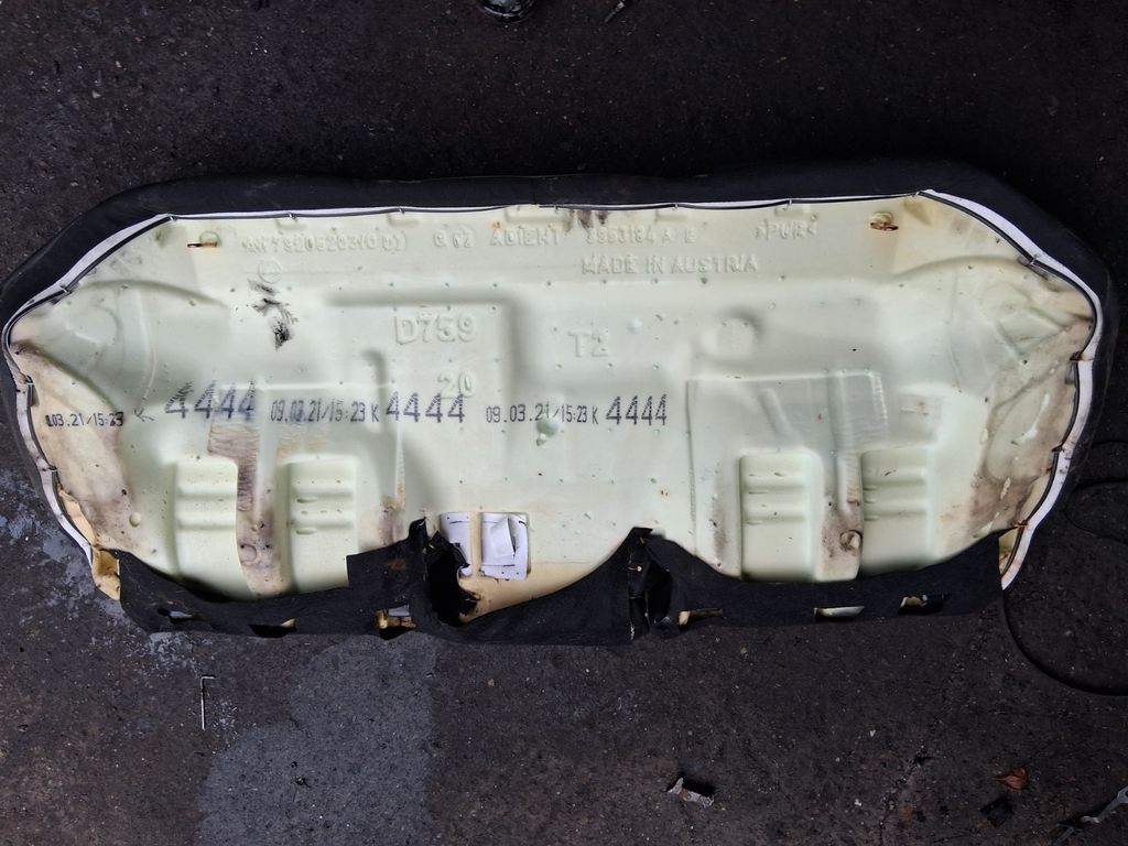 2021 MERCEDES A CLASS SALOON V177 REAR SEAT COMPLETE LEATHER SEAT BASE