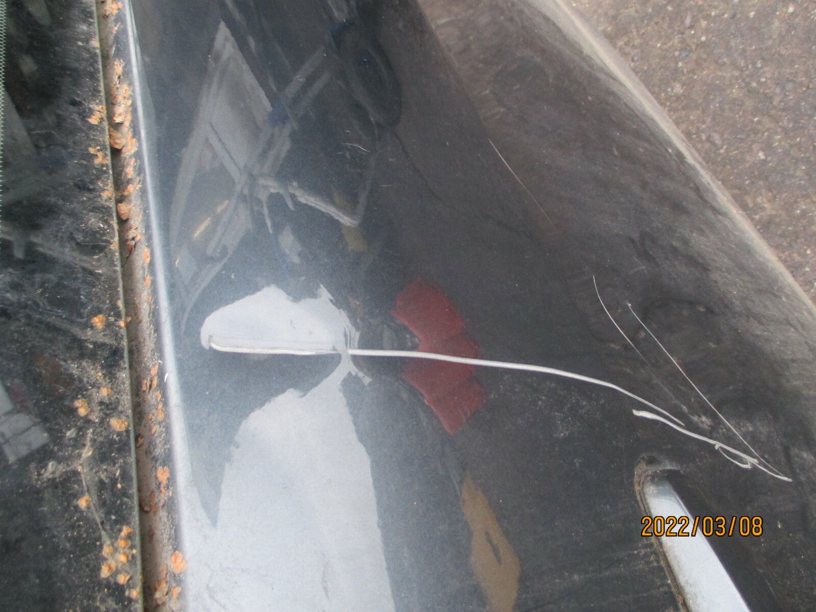 PEUGEOT 108 2017 OSR REAR DRIVER SIDE RIGHT SIDE GREY COMPLETE DOOR DAMAGED