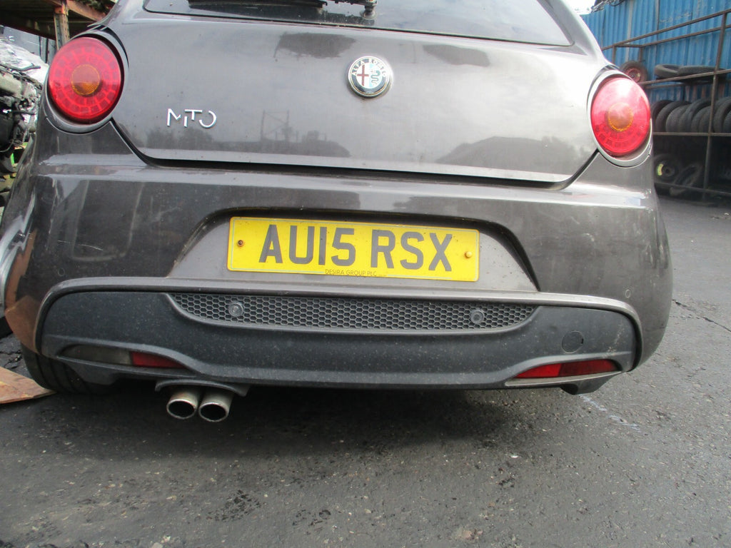 2015 ALFA ROMEO MITO 3 DOOR REAR COMPLETE BUMPER PDC SENSOR GREY