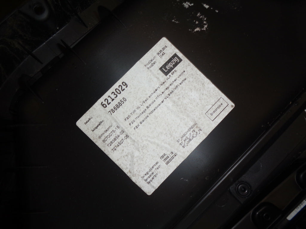 BMW 1 SERIES F20 2019 NSF PASSENGER SIDE FRONT DOOR CARD PANEL 7240403