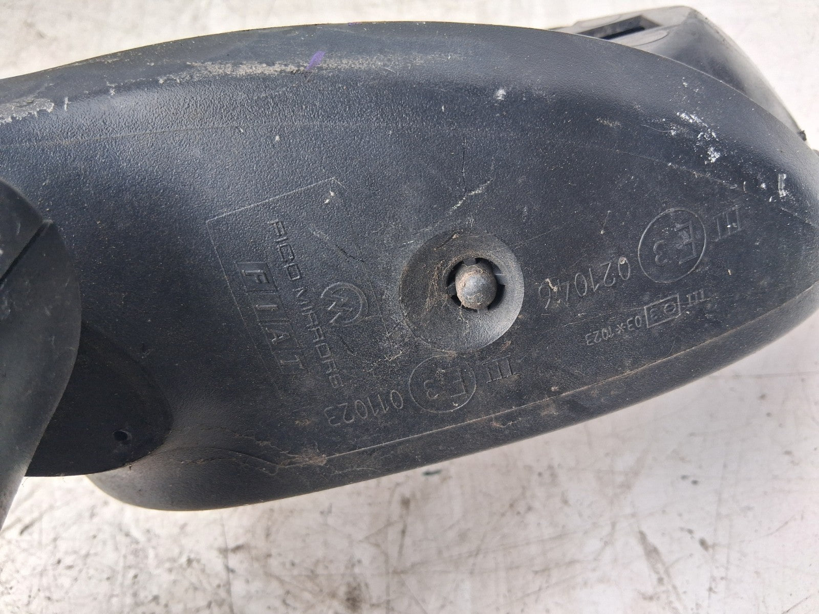 2010 FIAT 500 LOUNGE MK1 NSF PASSENGER SIDE FRONT LEFT WING MIRROR