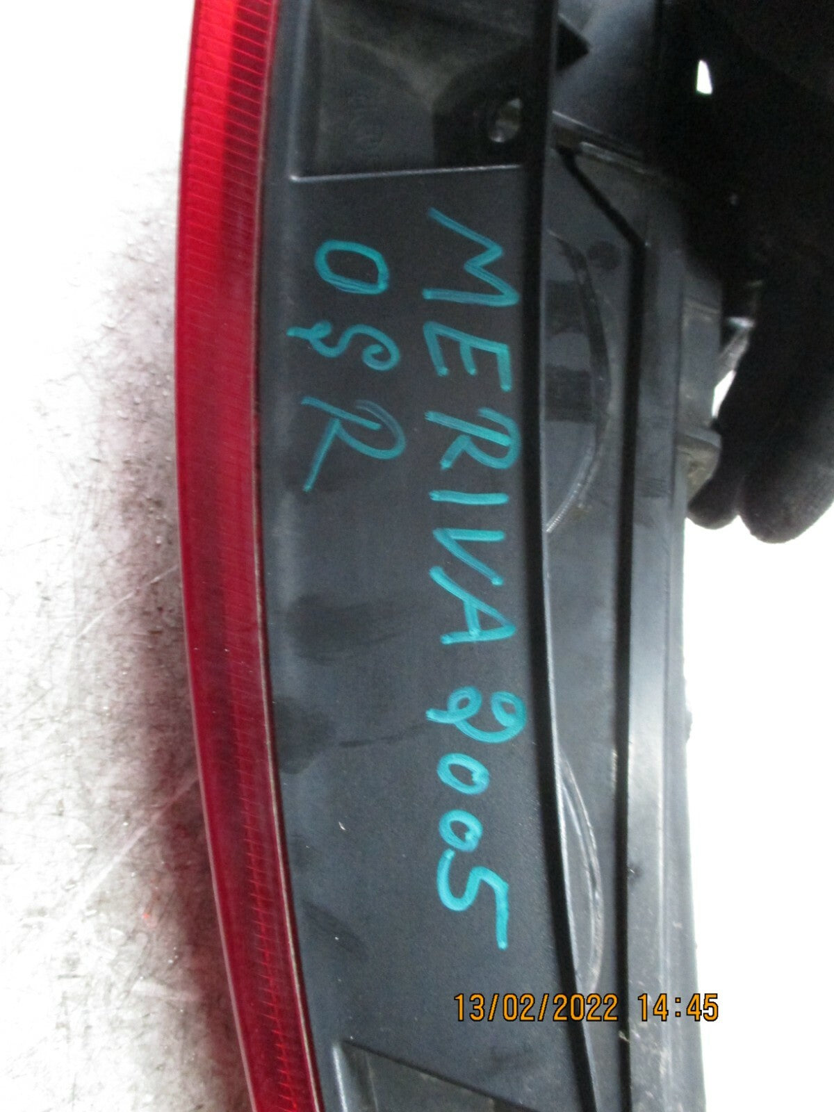 VAUXHALL MERIVA A 2005 MK1 OSR REAR DRIVER SIDE TAIL LIGHT