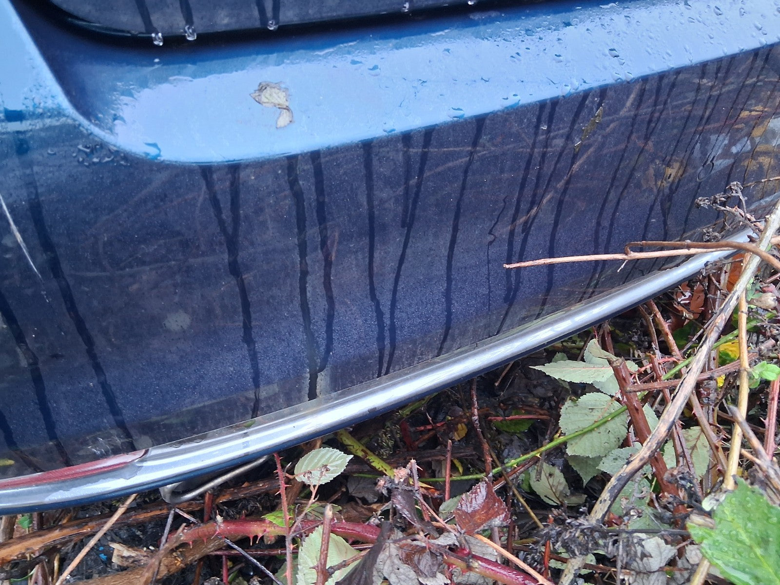 2023 FIAT 500 MHEV COMPLETE REAR BUMPER BLUE