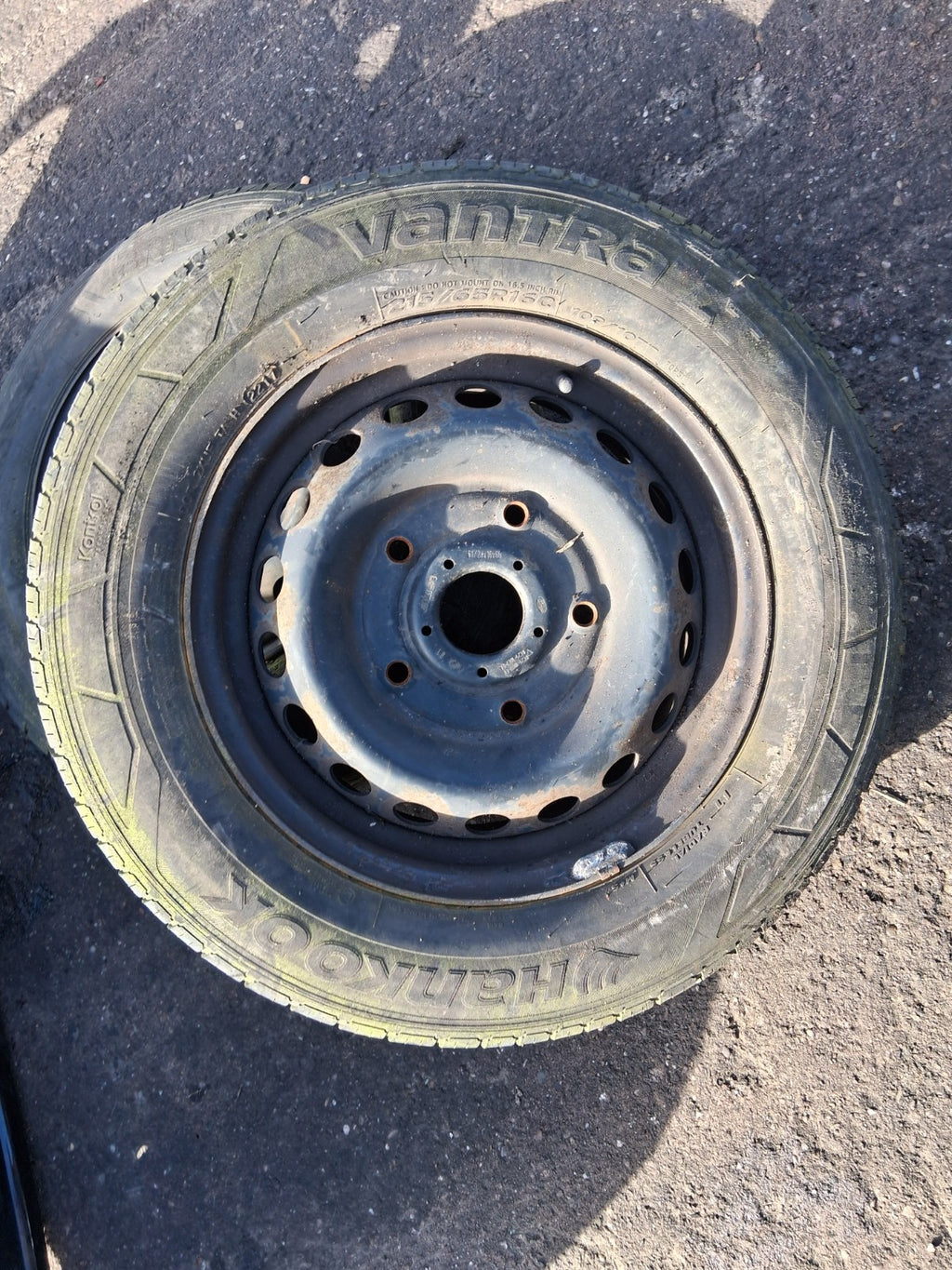 2021 FORD TRANSIT MK8 16 INCH STEEL WHEEL WITH TYRE 215/65R16