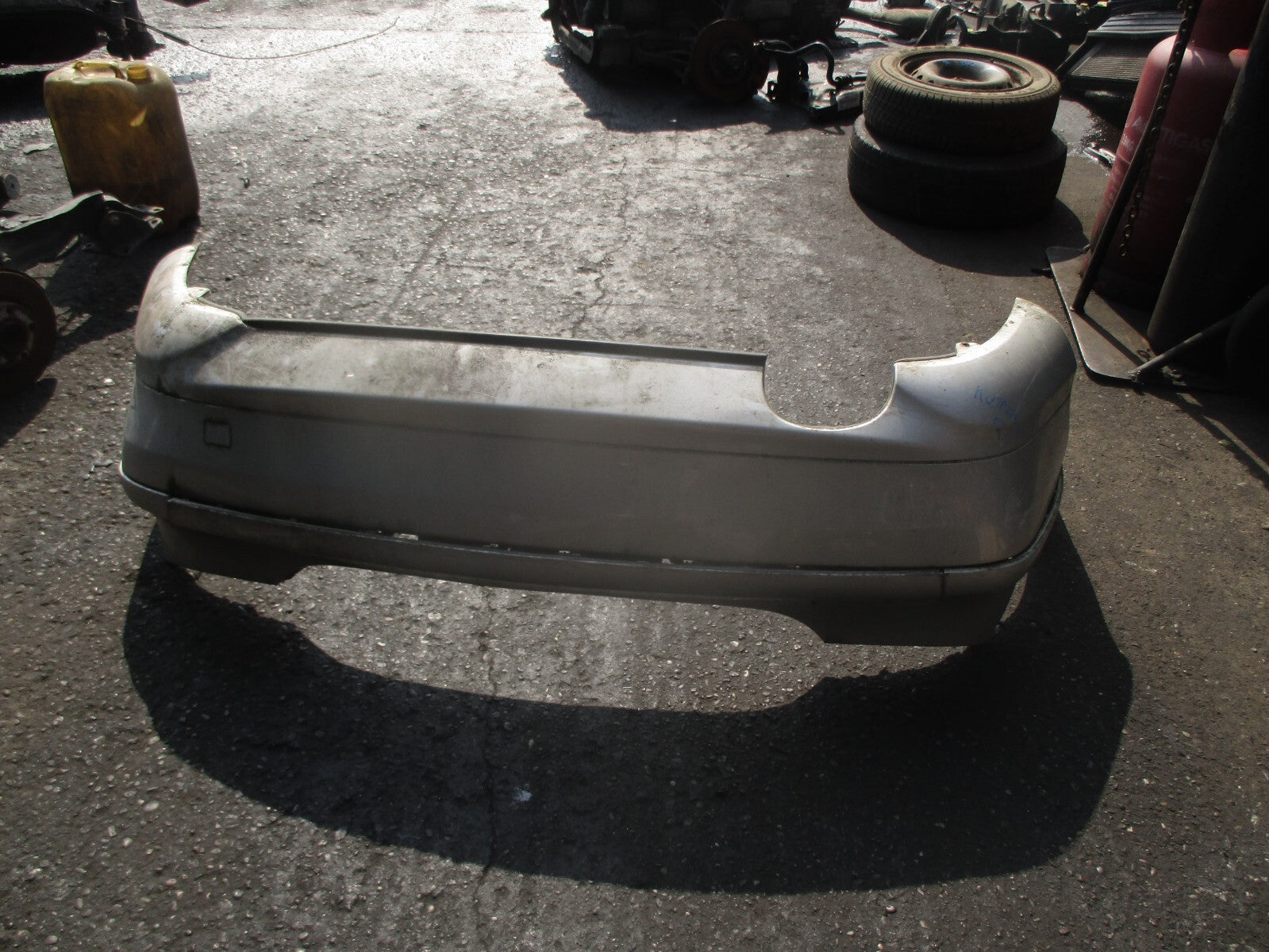 2002 MERCEDES C CLASS COUPE CL203 REAR BUMPER SILVER