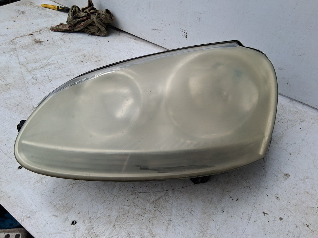 2007 VW VOLKSWAGEN GOLF MK5 NSF PASSENGER SIDE FRONT LEFT HEADLIGHT 1K6941005Q
