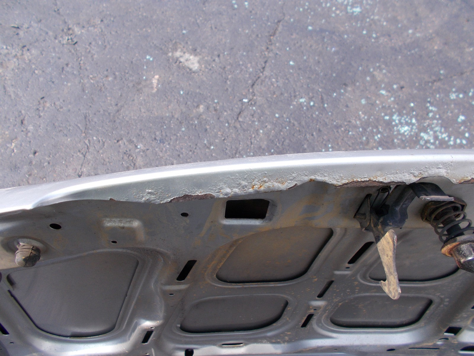 2000 VAUXHALL ZAFIRA CLUB 3DOOR BONNET COMPLETE SILVER Z147