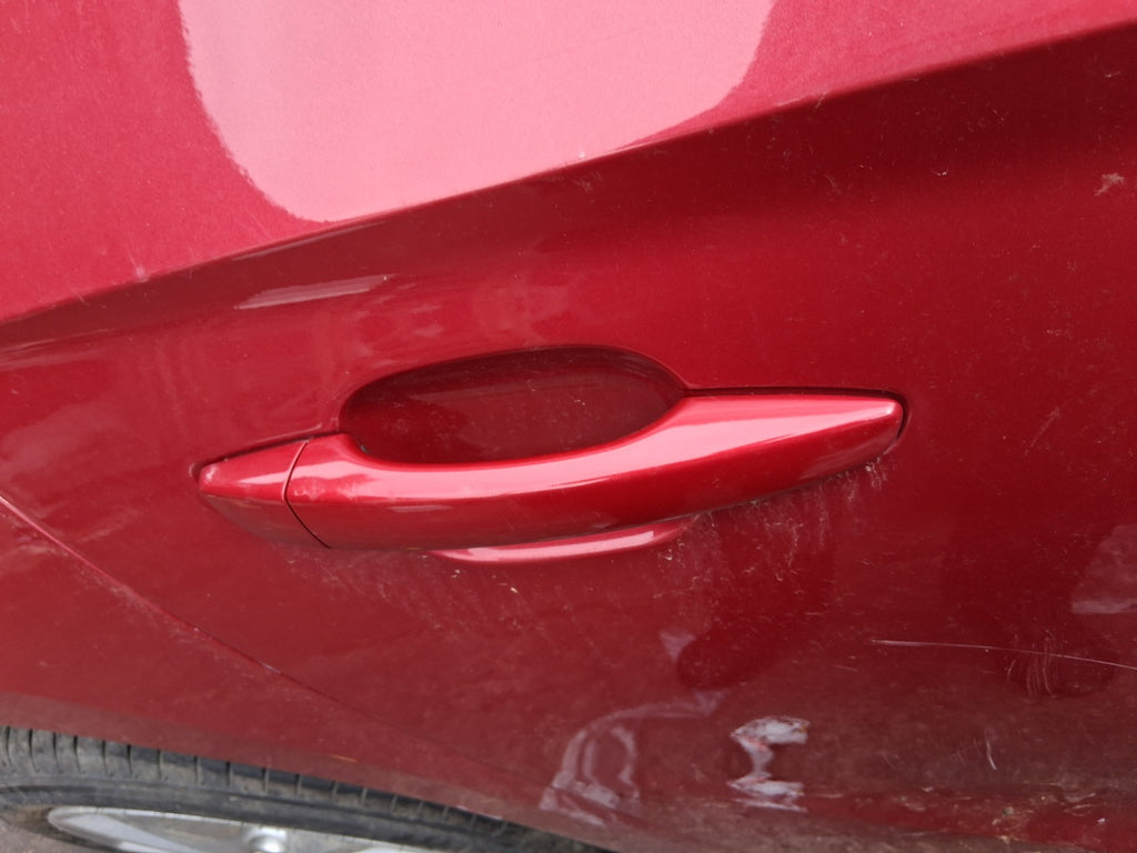 2020 VAUXHALL CORSA F HATCH OSR DRIVER SIDE REAR EXTERIOR DOOR HANDLE RED