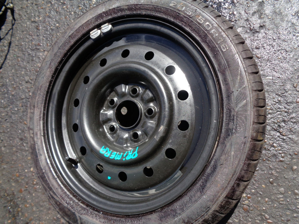 NISSAN PRIMERA 2004 EMERGENCY TIME SAVER SPARE WHEEL WITH TYRE 205/50 R16 16
