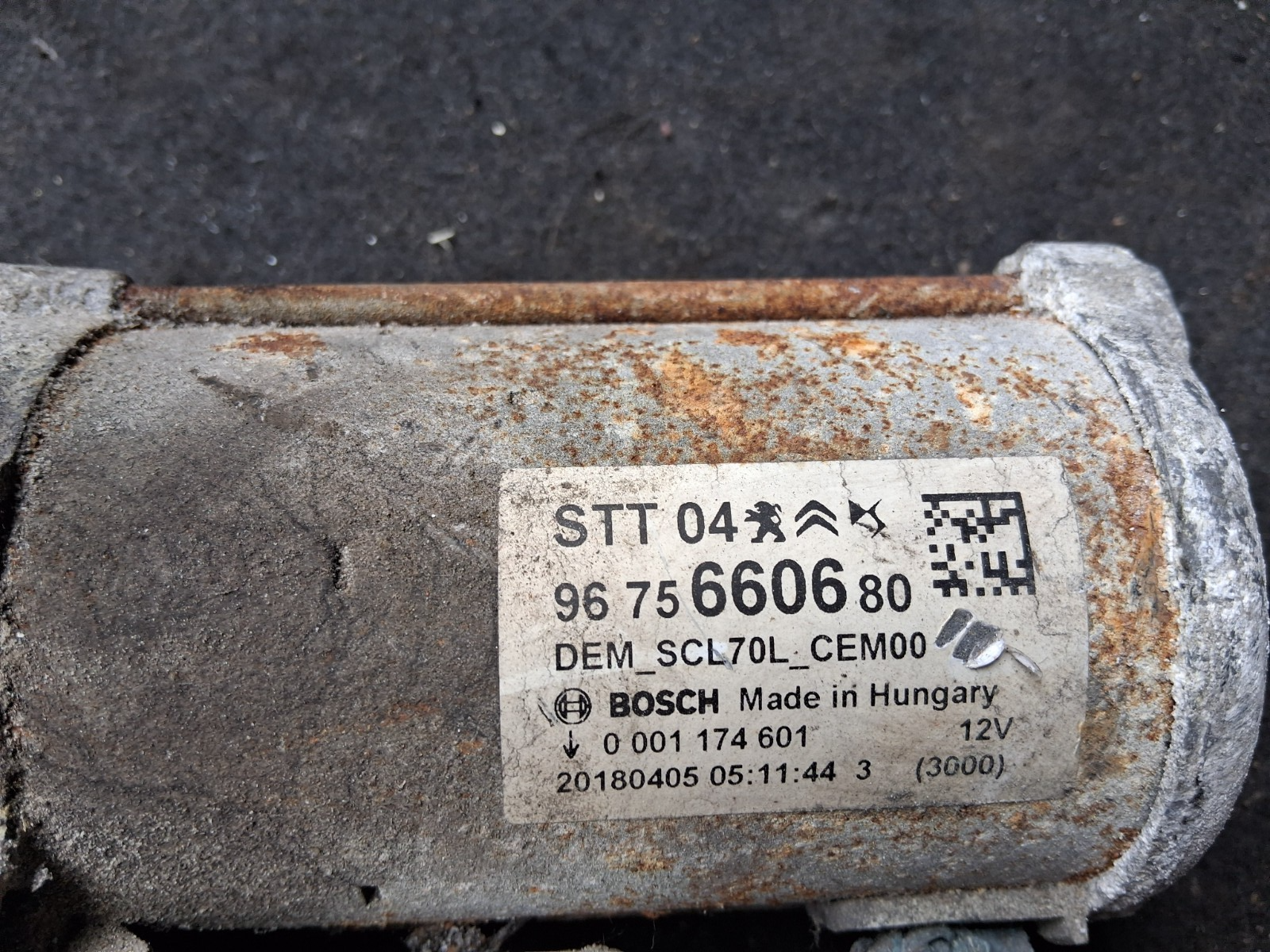 PEUGEOT 308 MK2 2018 1.6 DIESEL STARTER MOTOR 9675660680