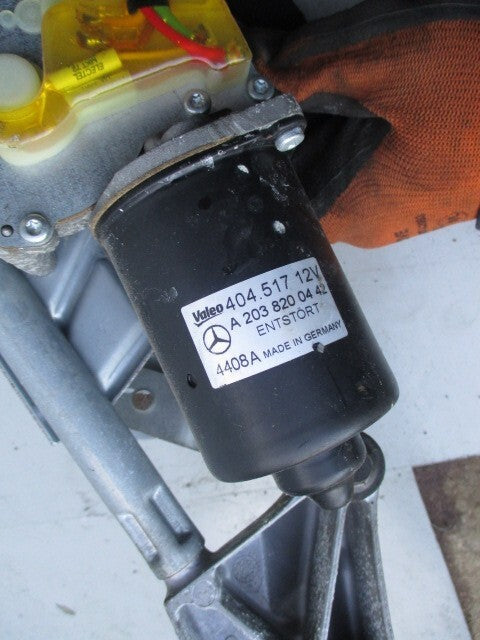 MERCEDES BENZ CLC 2008 FRONT WIPER MOTOR LINKAGES A2038200442