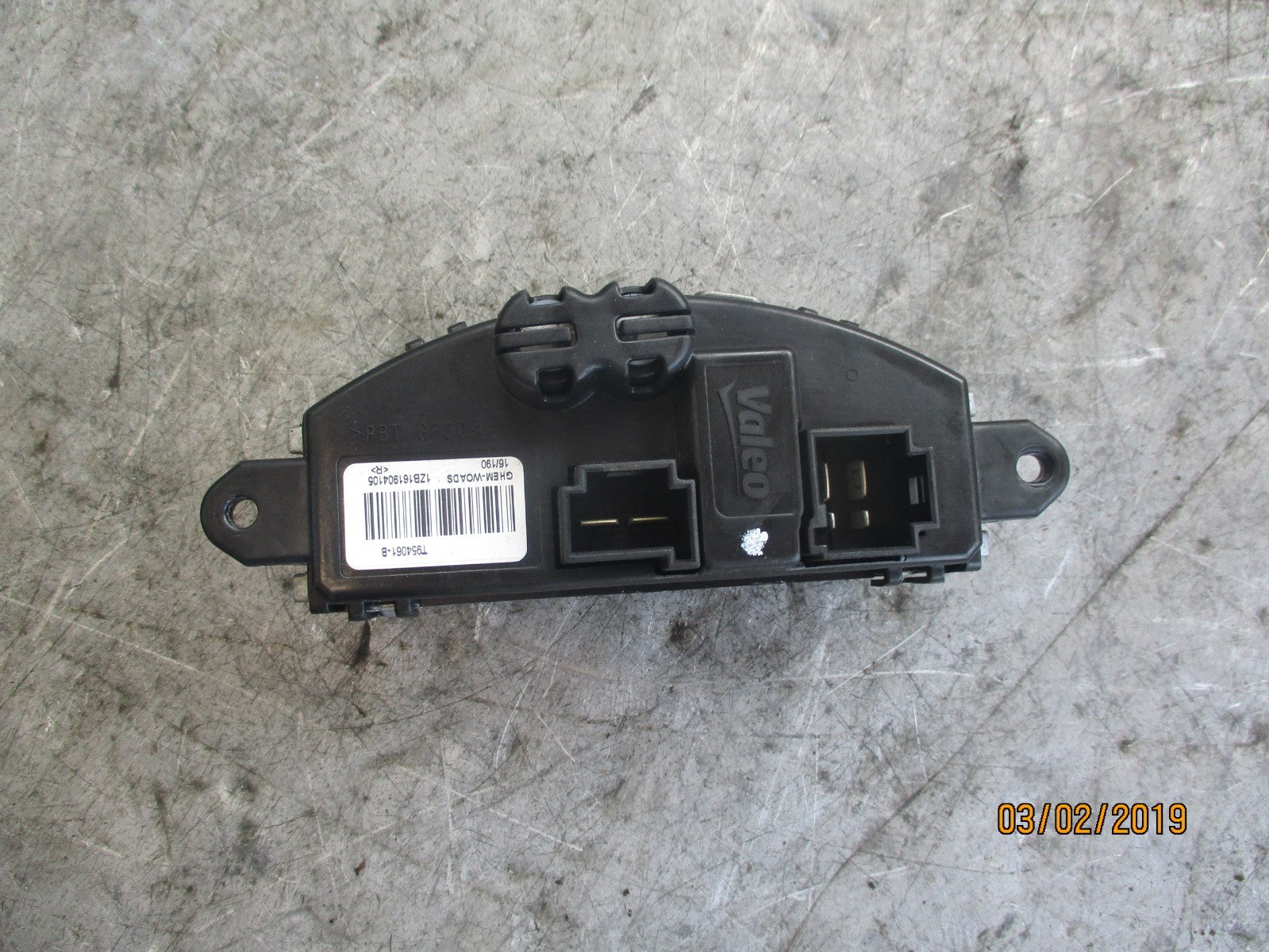 RENAULT KADJAR 2016 HEATER BLOWER MOTOR FAN RESISTOR T954061B