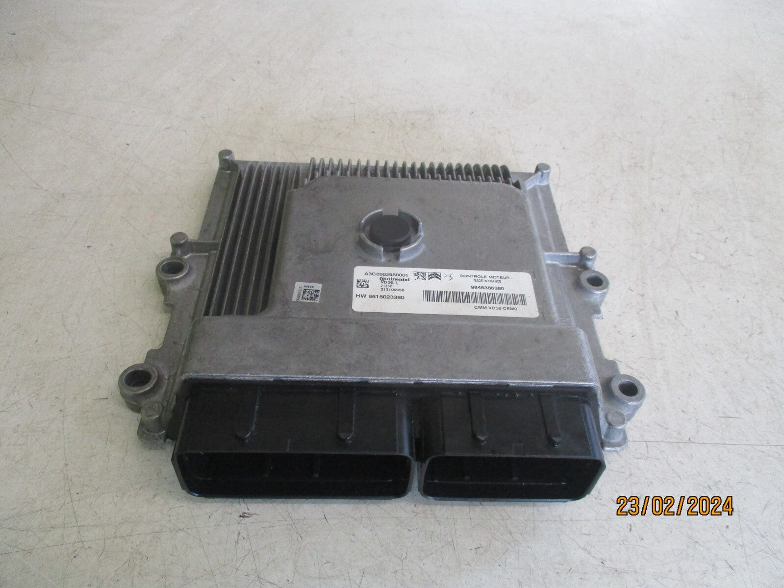 VAUXHALL CROSSLAND 2022 1.2 PETROL ECU ENGINE CONTROL MODULE 9846386380
