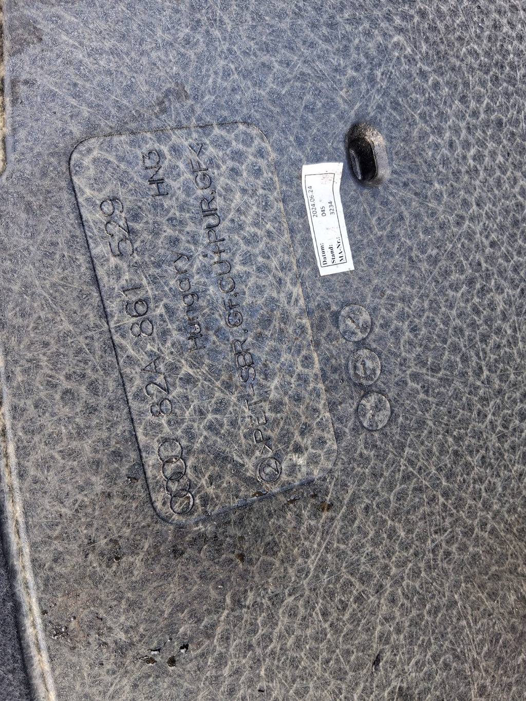 2024 AUDI A1 S LINE MK2 GB REAR BOOT FLOOR LINER CARPET MAT 81A861529