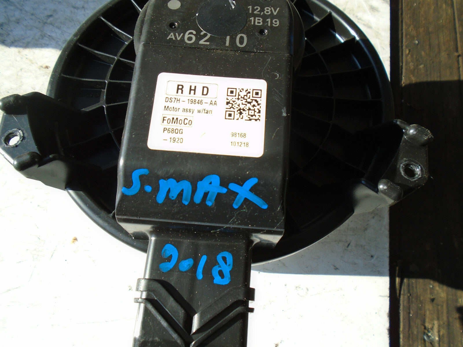 FORD S MAX MK2 2018 HEATER BLOWER MOTOR FAN DS7H19846AA