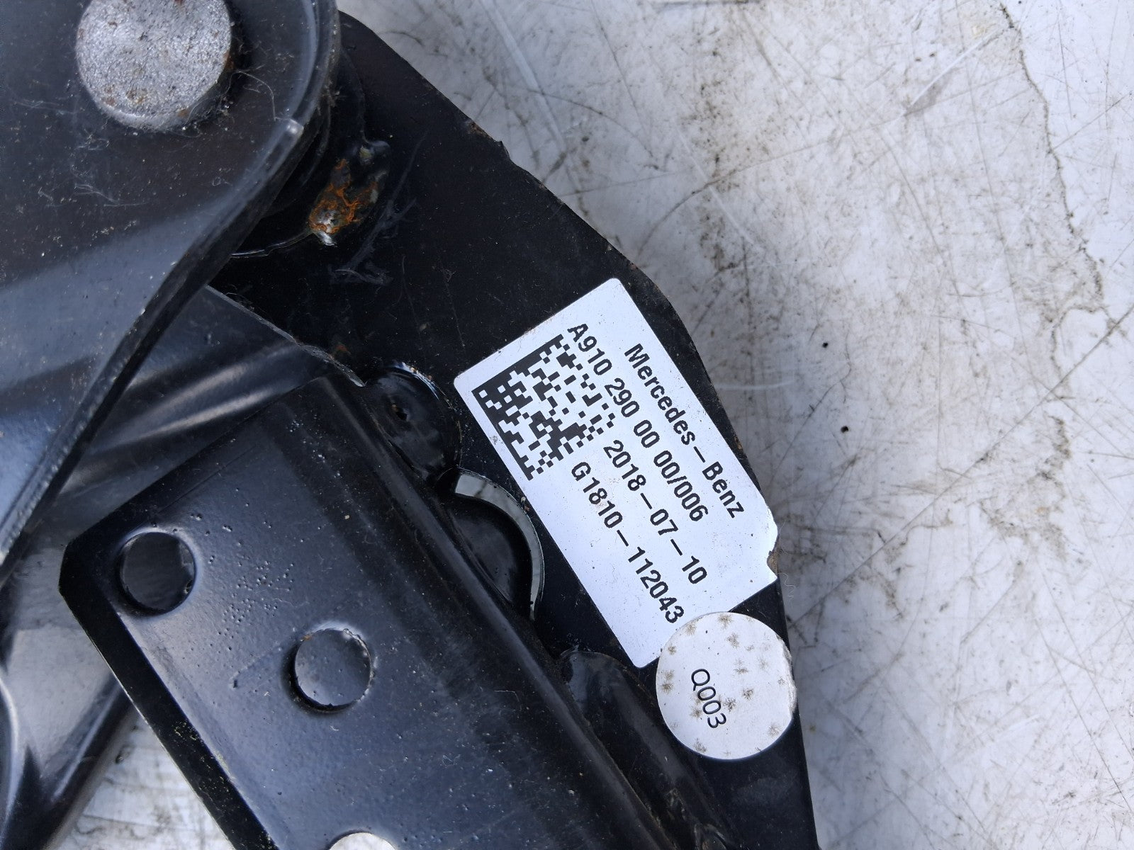 2018 MERCEDES BENZ SPRINTER W907 2.1 DIESEL BRAKE PEDAL ASSEMBLY A9102900000