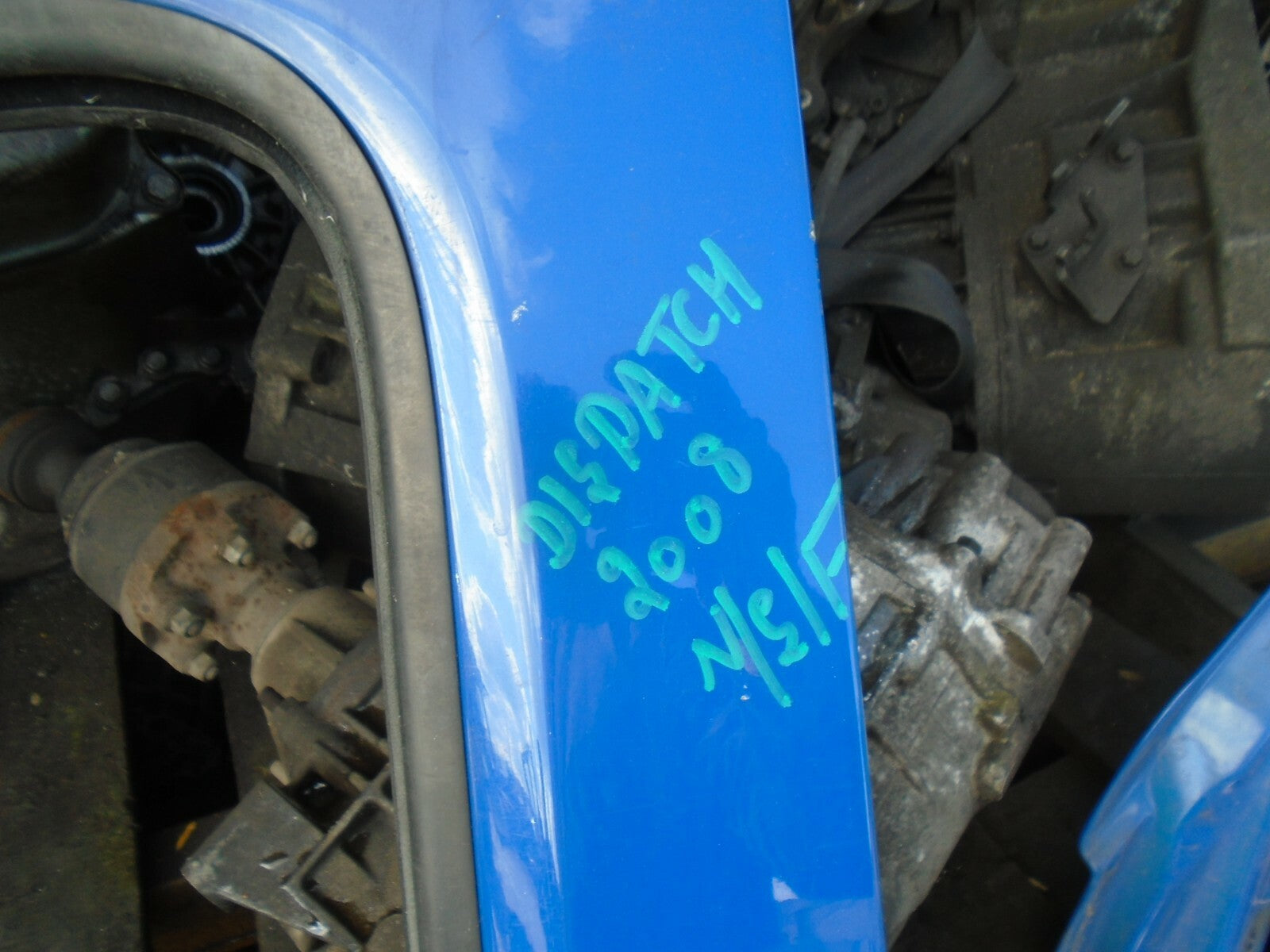 CITROEN DISPATCH 2008 MK2 NSF FRONT PASSENGER SIDE COMPLETE DOOR BLUE