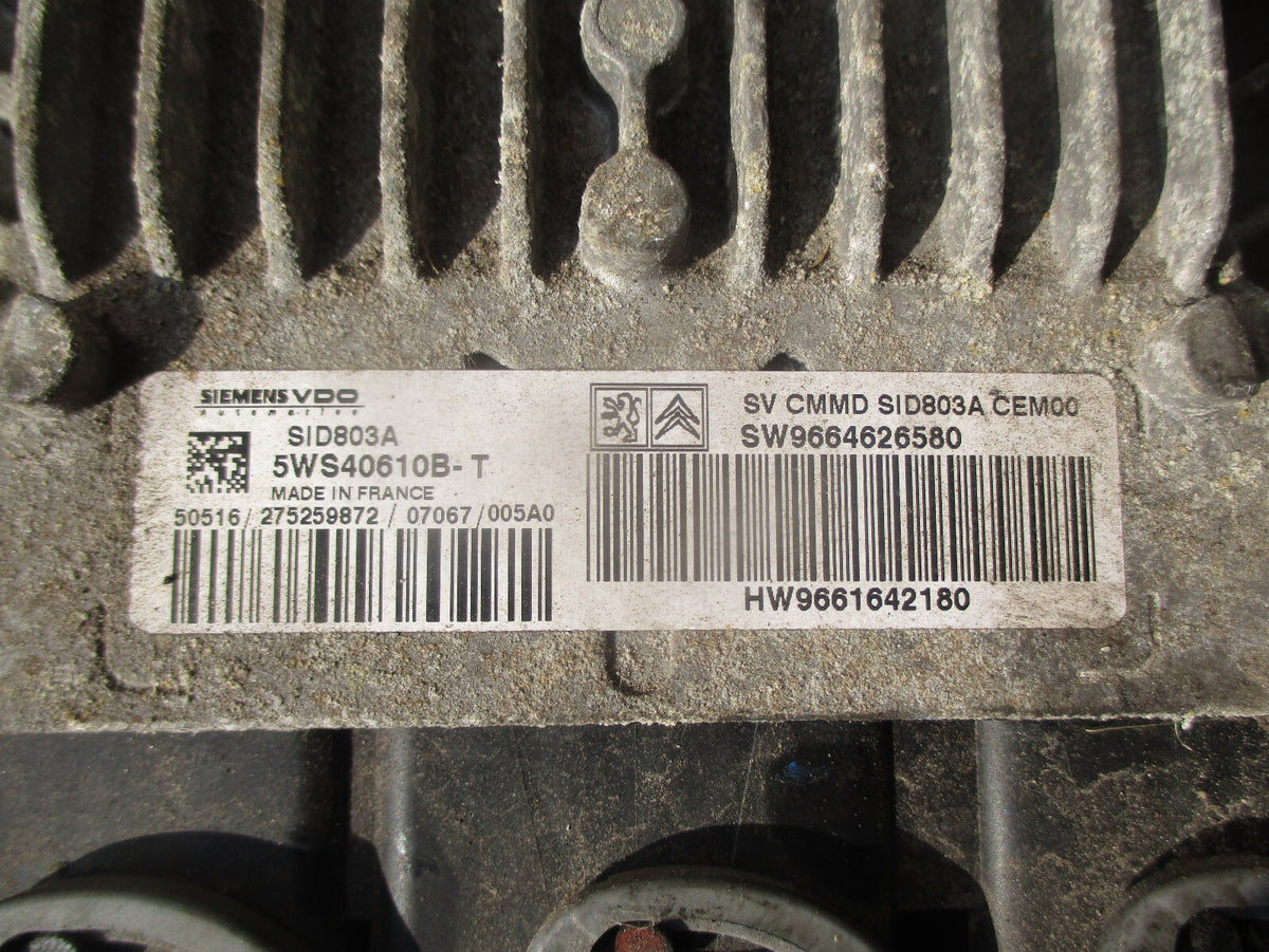 2007 CITROEN C8 MK1 2.0 DIESEL ENGINE CONTROL UNIT ECU 5WS40610B
