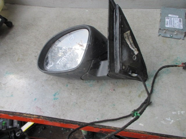 2012 VW TIGUAN MK1 NS PASSENGER SIDE FRONT WING MIRROR BLACK