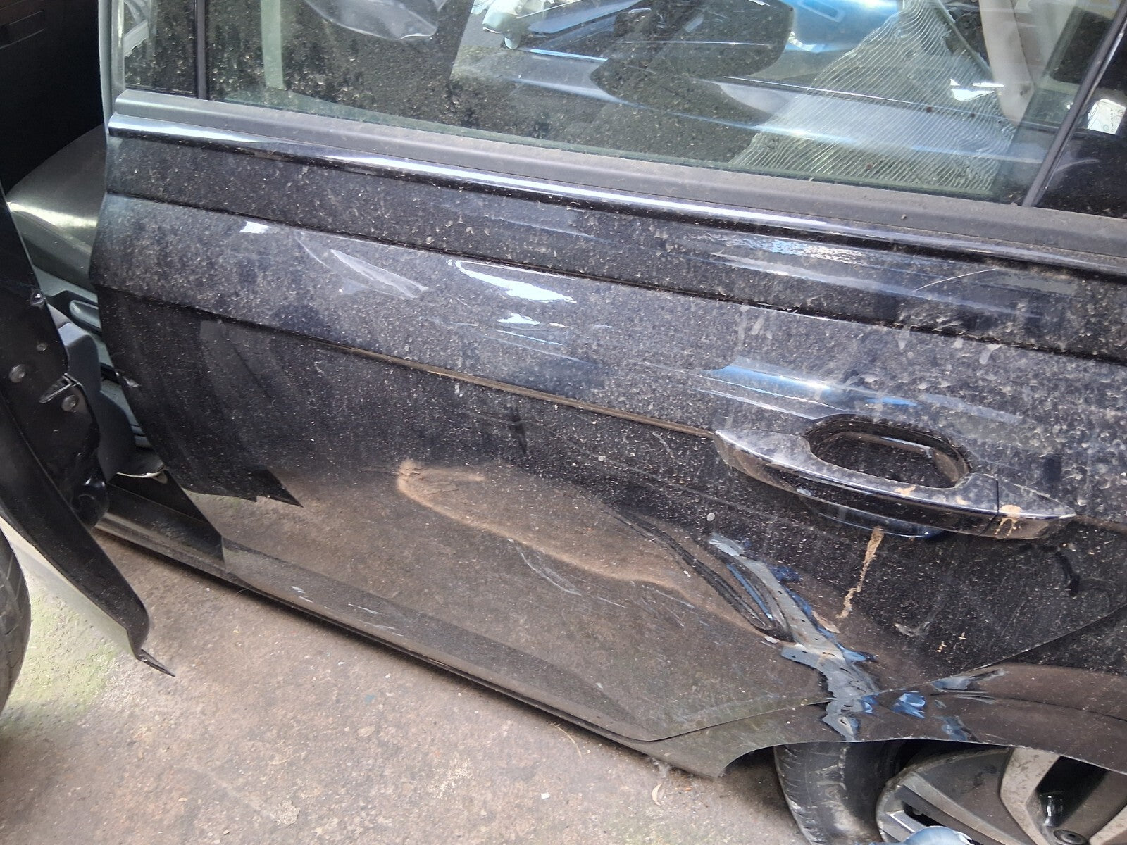 2024 VW POLO MK6 FACELIFT NSR PASSENGER SIDE REAR BARE DOOR BRILLIANT BLACK L041