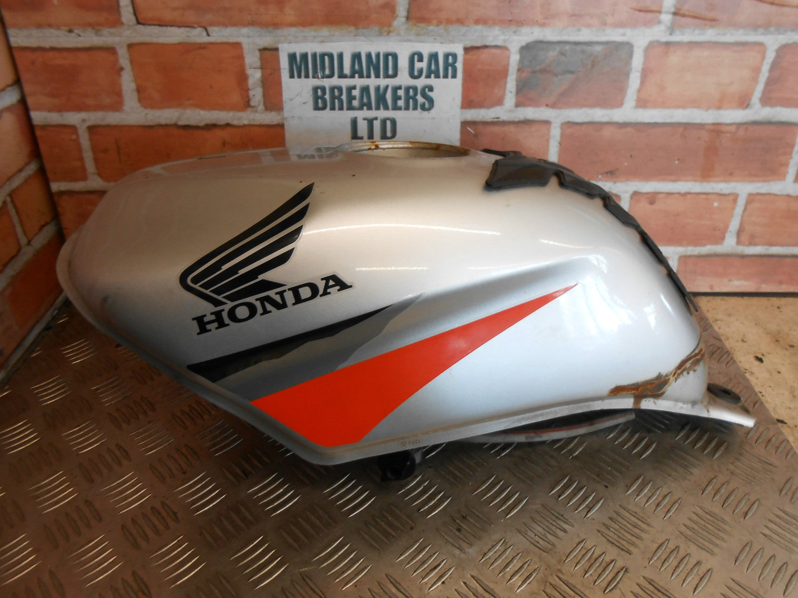 HONDA LS 125 R 2004 STEEL PETROL FUEL TANK & PETROL TAP SILVER