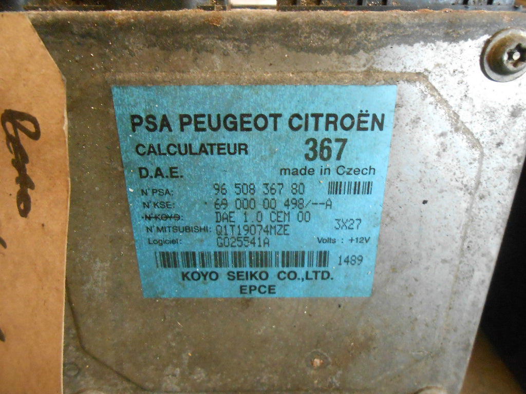 CITROEN C2 JM 2004 1.4 16V POWER STEERING ECU MODULE PSA 9650836780