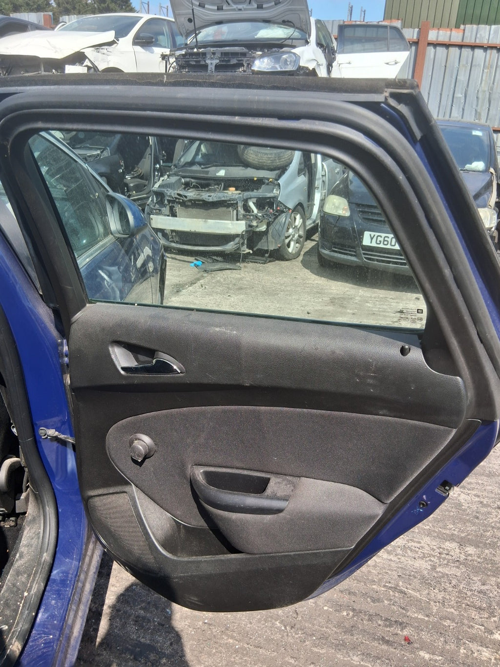 2013 VAUXHALL ASTRA J ESTATE OSR DRIVER SIDE REAR RIGHT COMPLETE DOOR BLUE