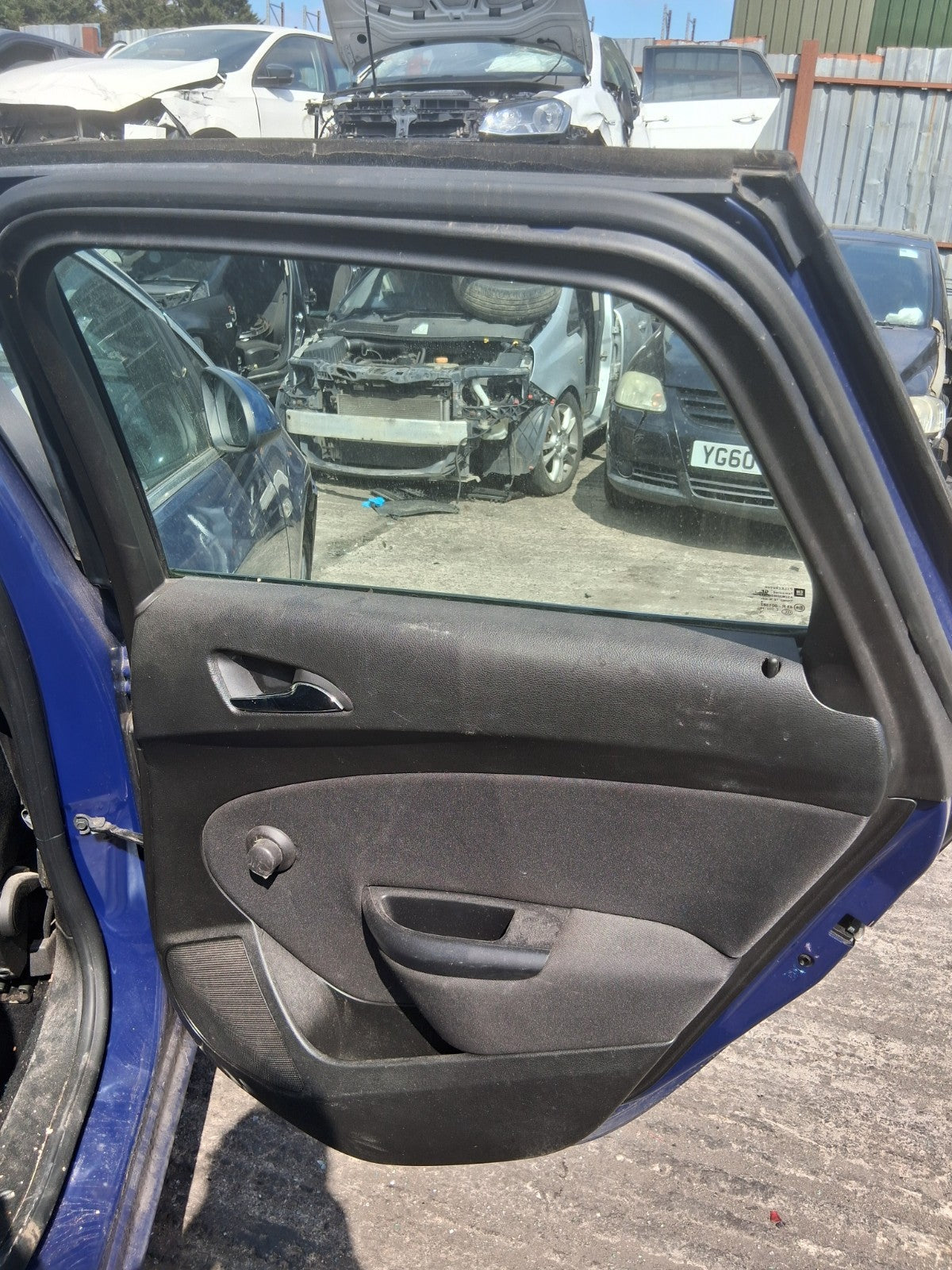2013 VAUXHALL ASTRA J ESTATE OSR DRIVER SIDE REAR RIGHT COMPLETE DOOR BLUE