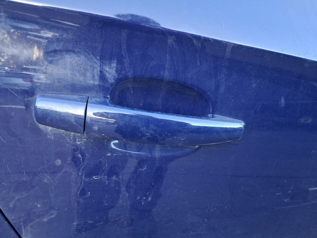 2016 VAUXHALL CORSA E OSR DRIVER SIDE REAR RIGHT COMPLETE DOOR BLUE