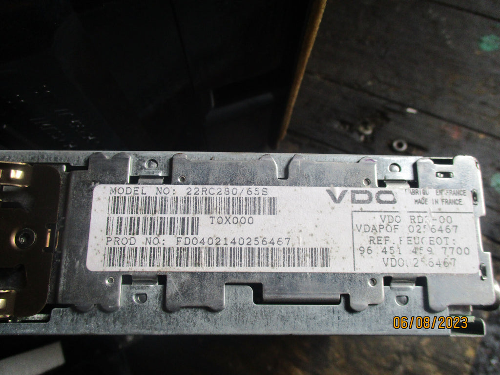 PEUGEOT 206 2002 STEREO RADIO PLAYER & AIR VENT 964514597700