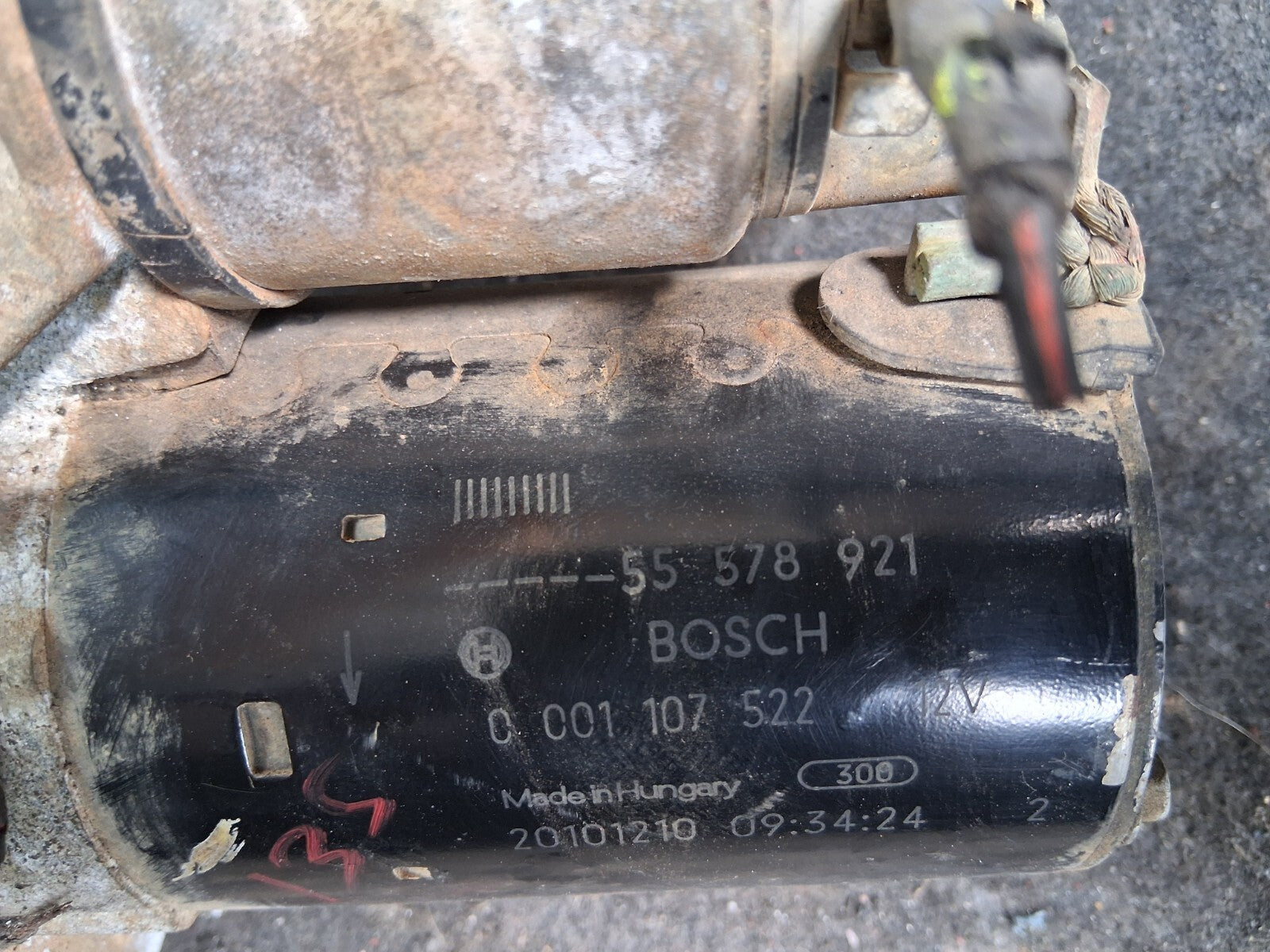 2015 VAUXHALL MERIVA B 1.4 PETROL STARTER MOTOR 55578921