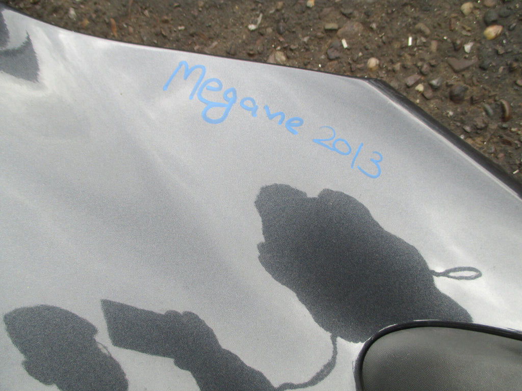 RENAULT MEGANE MK3 2013 3 DOOR NS PASSENGER SIDE WING PANEL GRIS ECLIPSE